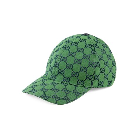 green gucci baseball cap|gucci gg canvas baseball hat.